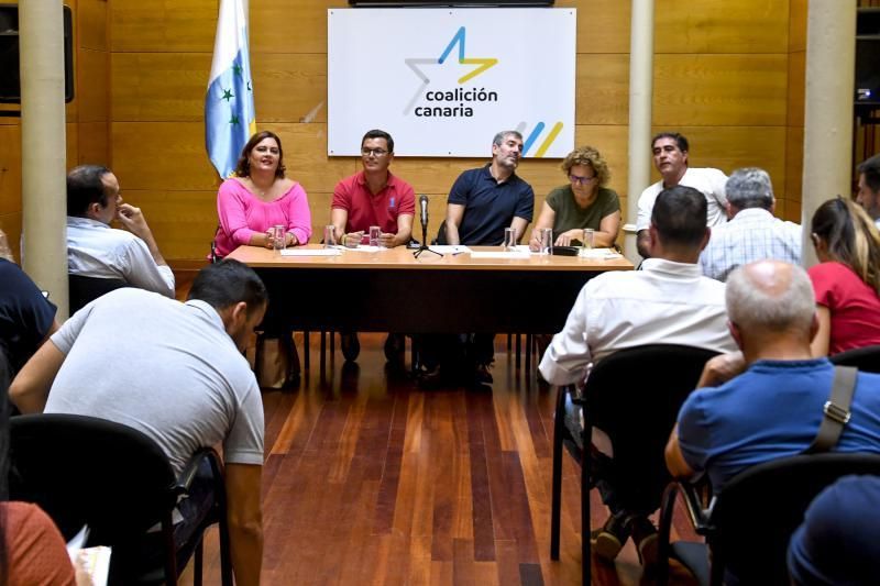 01-10-19 CANARIAS Y ECONOMIA. SEDE COALICION CANARIA. LAS PALMAS DE GRAN CANARIA. Reunión del Comite Insular de Coalición Canaria. Fotos: Juan Castro.  | 01/10/2019 | Fotógrafo: Juan Carlos Castro