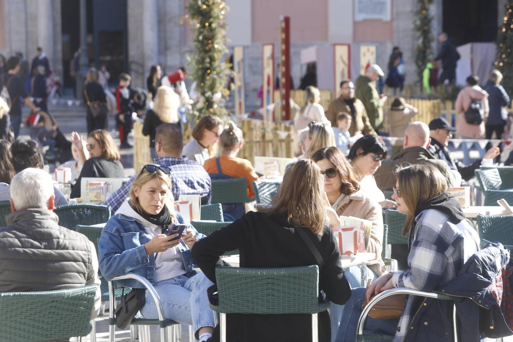 València, a reventar por la Navidad y el buen tiempo