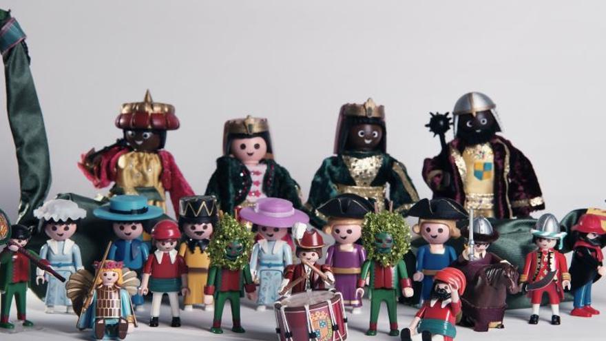 Exposició de figures de Playmobil que reprodueixen la festa.