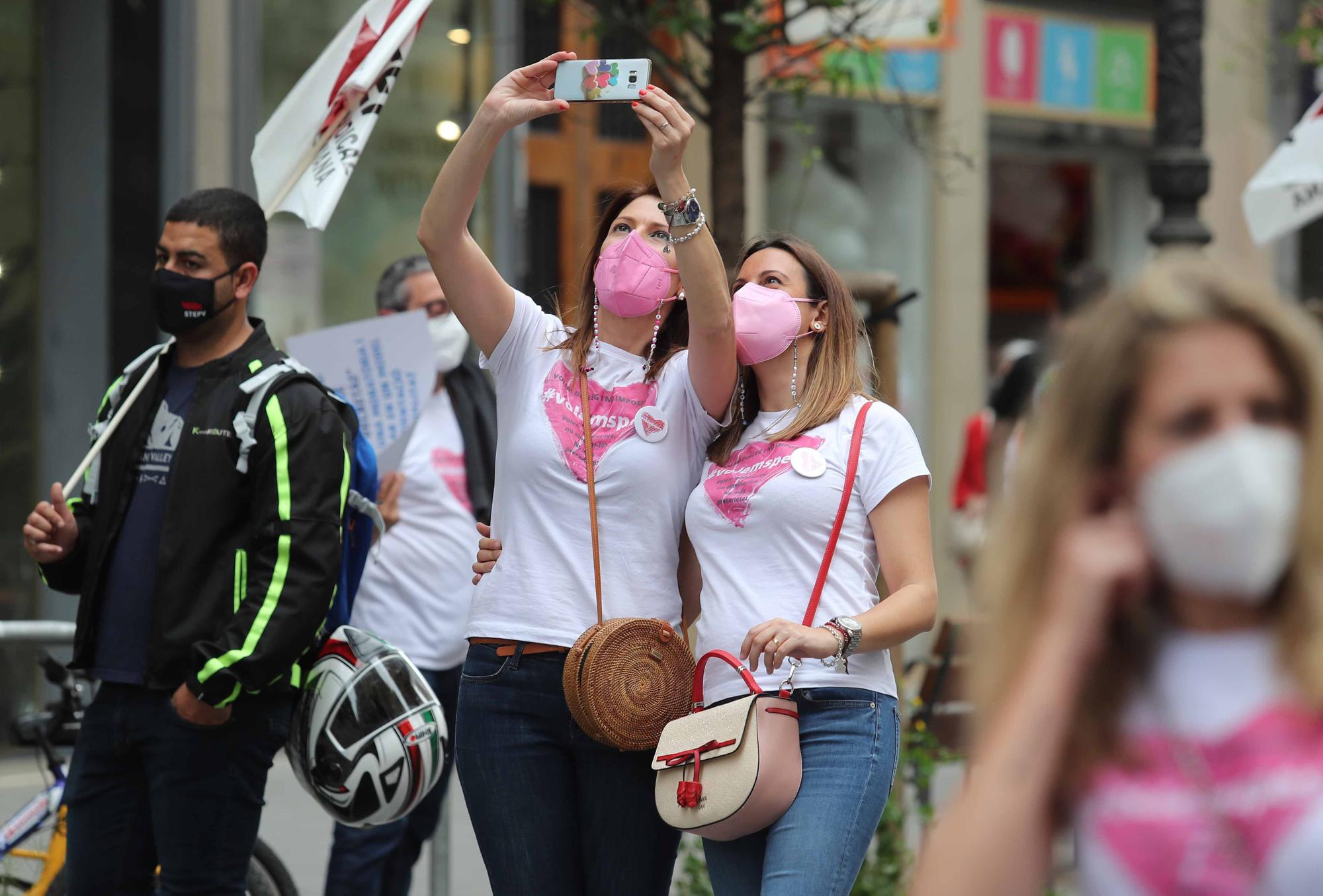 Protesta en València contra el "desmantelamiento" de los SPES y reclama "diálogo" a Educación