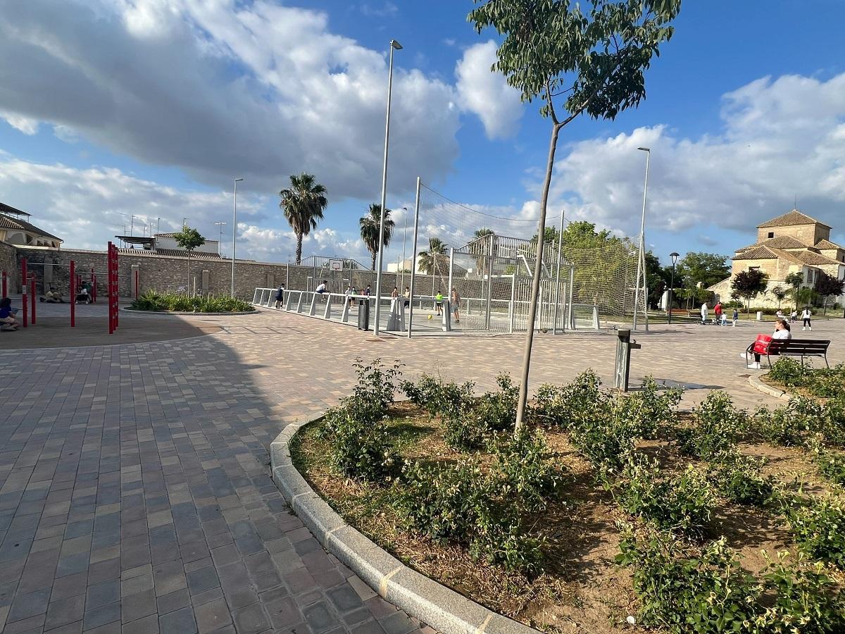 Parque que hoy ocupa la antigua Huerta del Carmen.