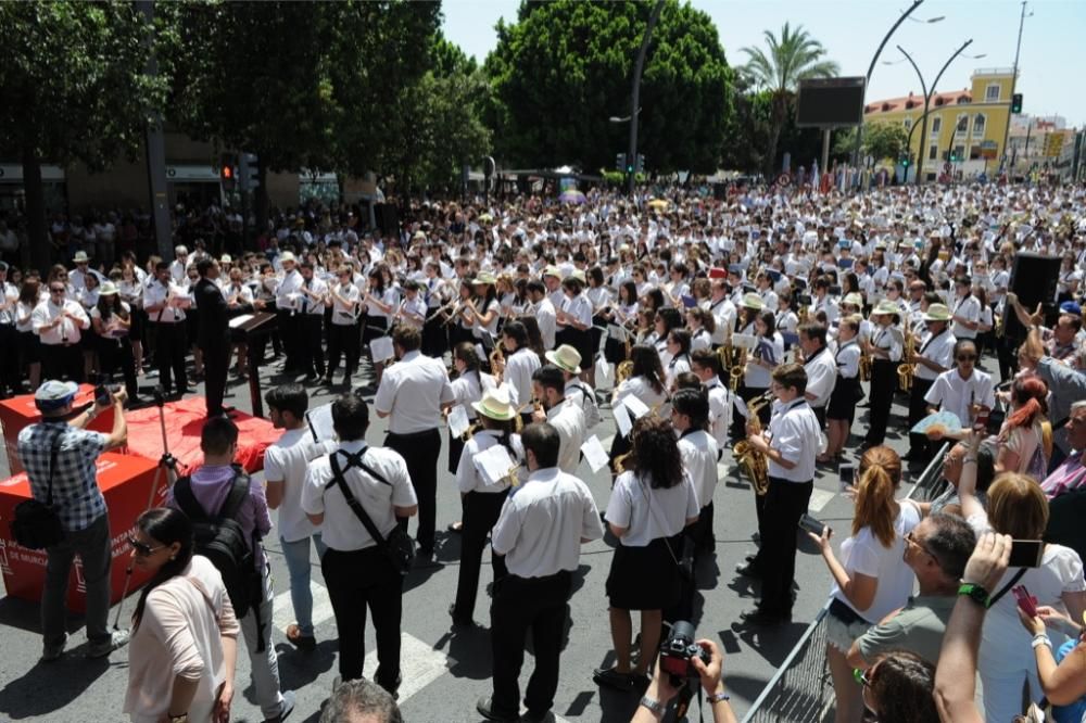 Encuentro de bandas de música en Martínez Tornel