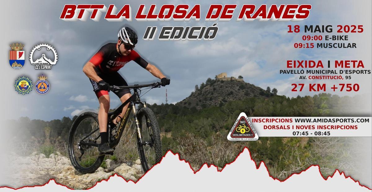 Cartel de la II BTT de la Llosa de Ranes.