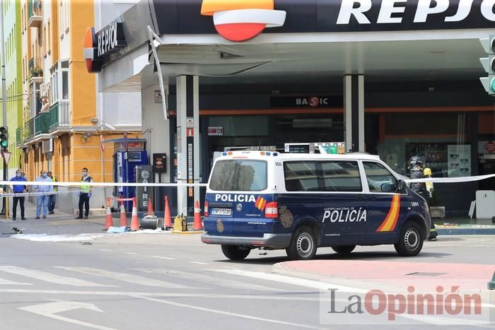 Explosión en una gasolinera de Cartagena