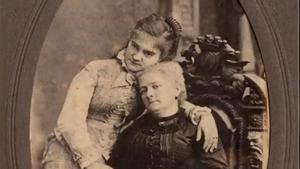 Clotilde Cerdà i la seva mare, Clotilde Bosch. | BIBLIOTECA DE CATALUNYA
