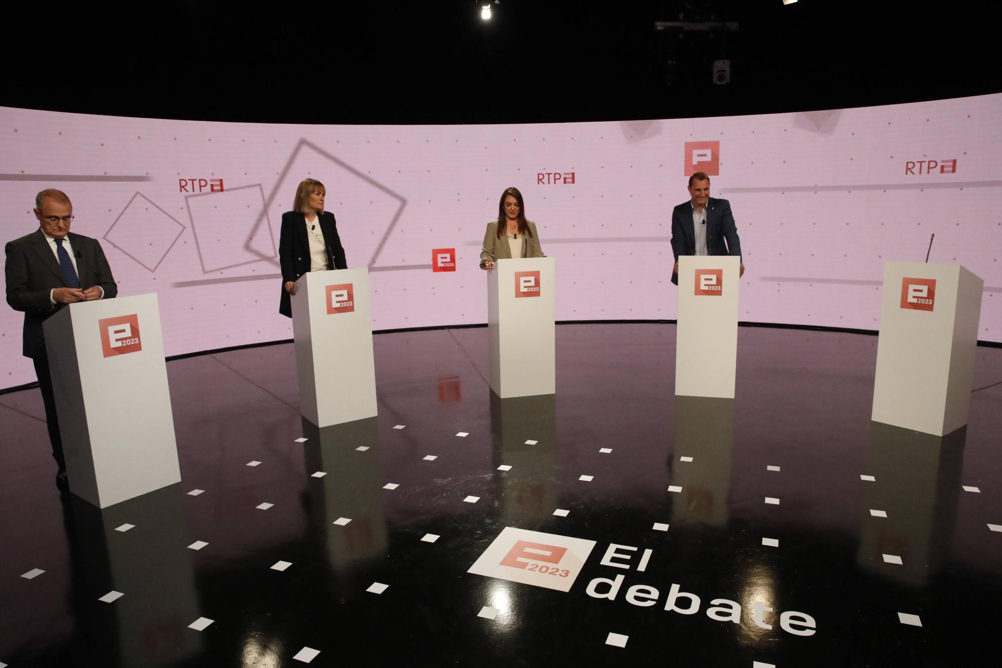 En imágenes: Debate de los candidatos a la presidencia del Principado