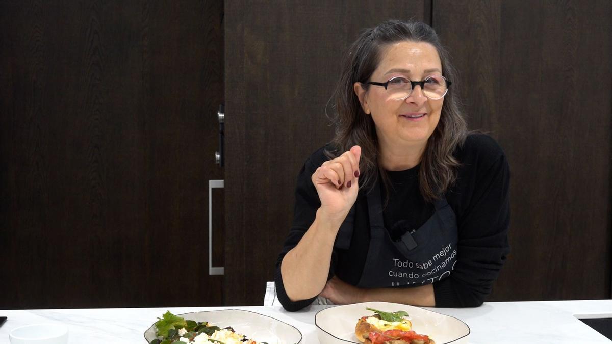 Loles García vuelve a realizar el reto de cocinar platos saludables en Medi TV