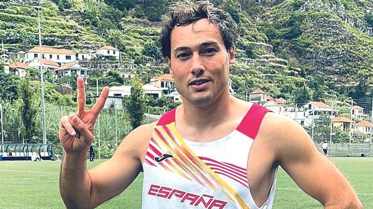 Sergio Rodríguez Teixeira, en el Centro Desportivo de Madeira, en Ribeira Brava.