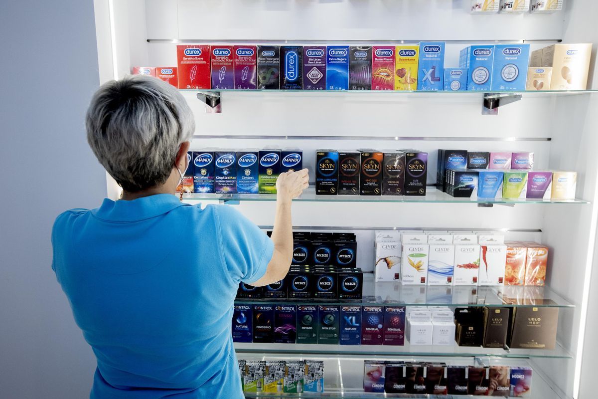 Venta de preservativos.