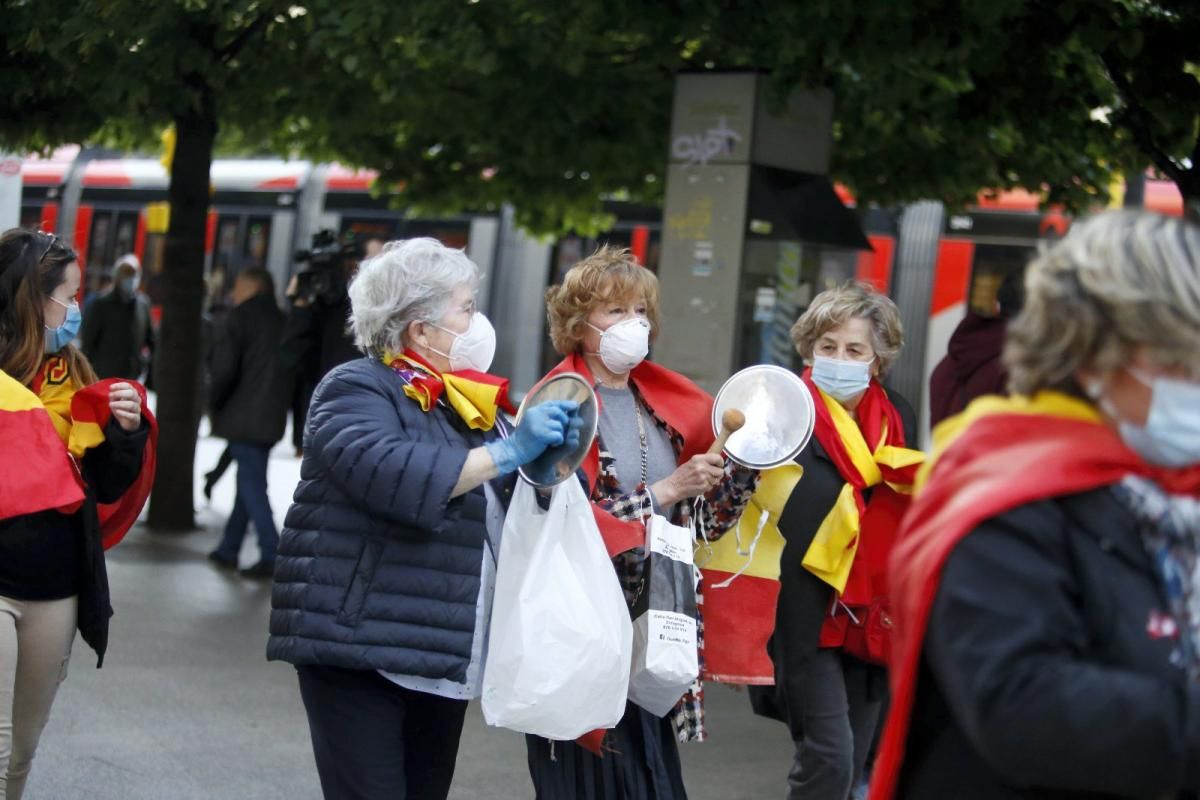 Cacerolada contra el Gobierno en Zaragoza