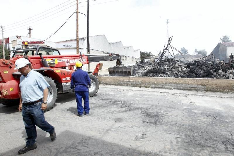 Imágenes del incendio en Alcañiz