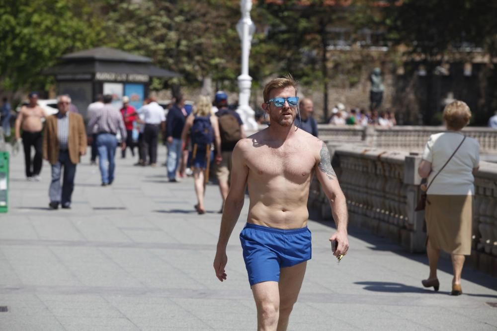 Jornada de calor en Gijón