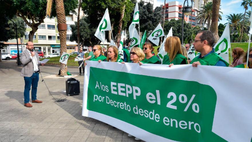 Concentración del CSIF frente a la Delegación del Gobierno en Las Palmas.