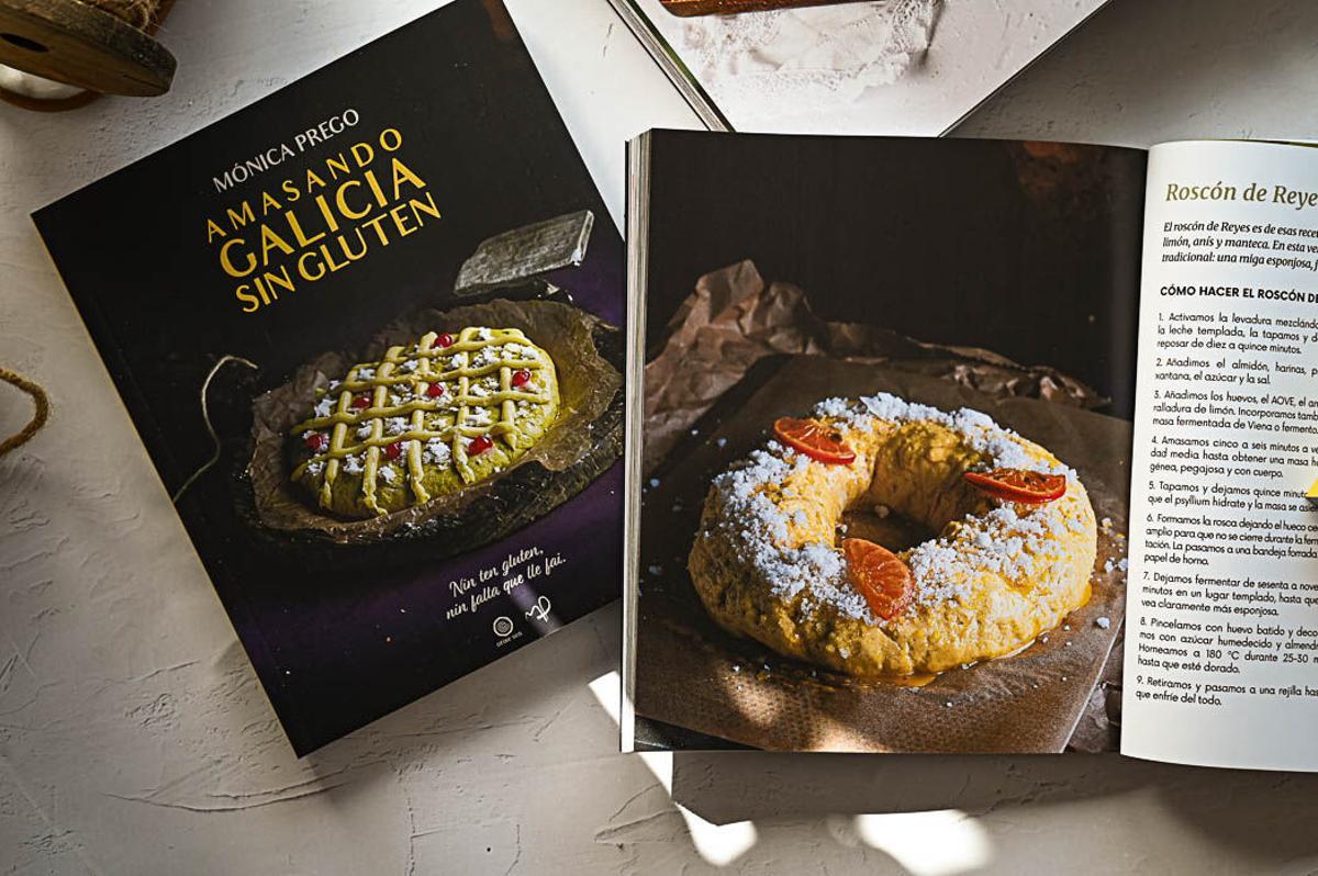 El nuevo libro de Mónica Prego, 'Amasando Galicia sin gluten'.