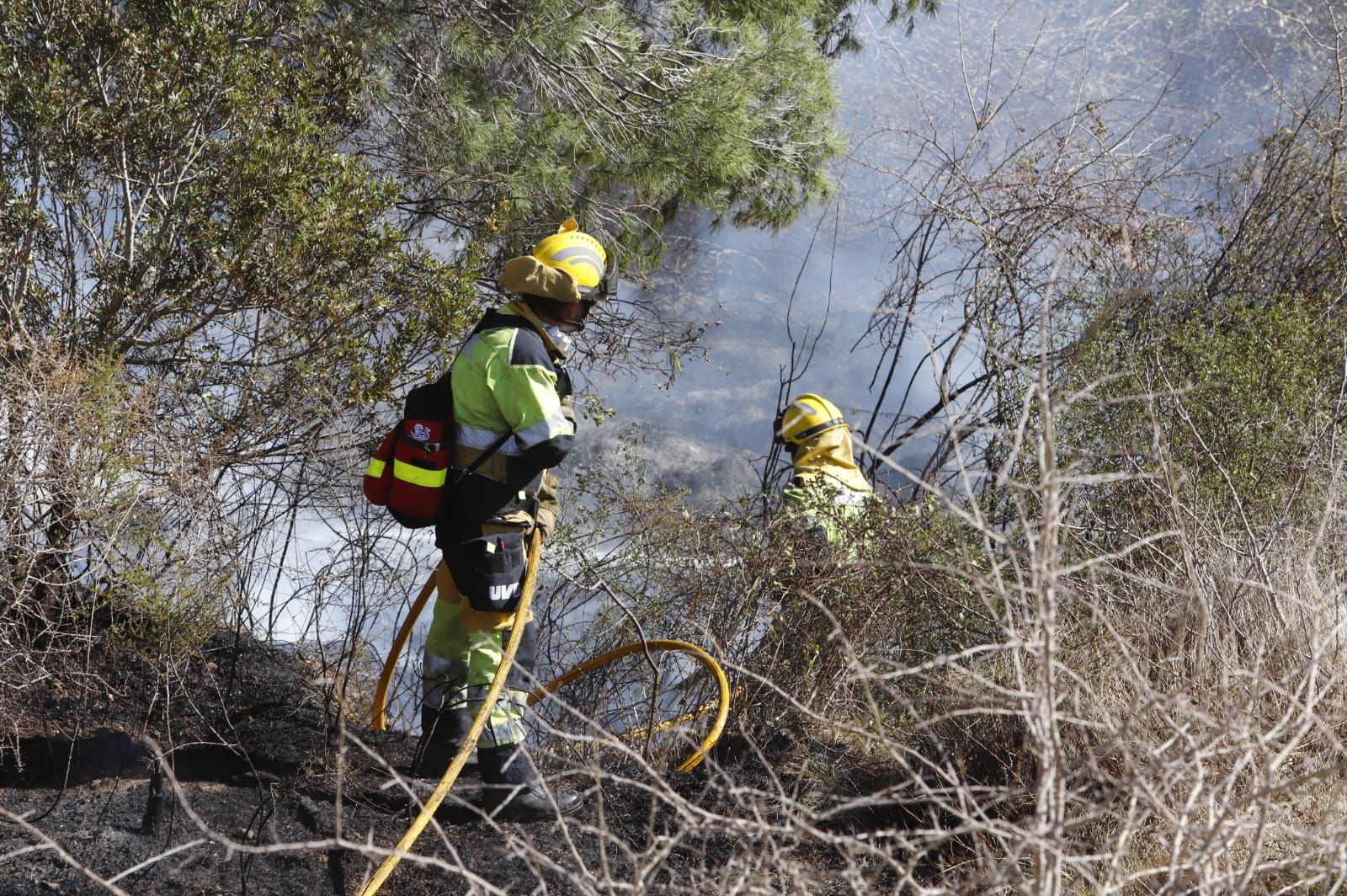 Las imágenes del incendio de Real