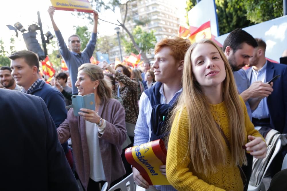 Pablo Casado visita Murcia un día antes del cierre de campaña