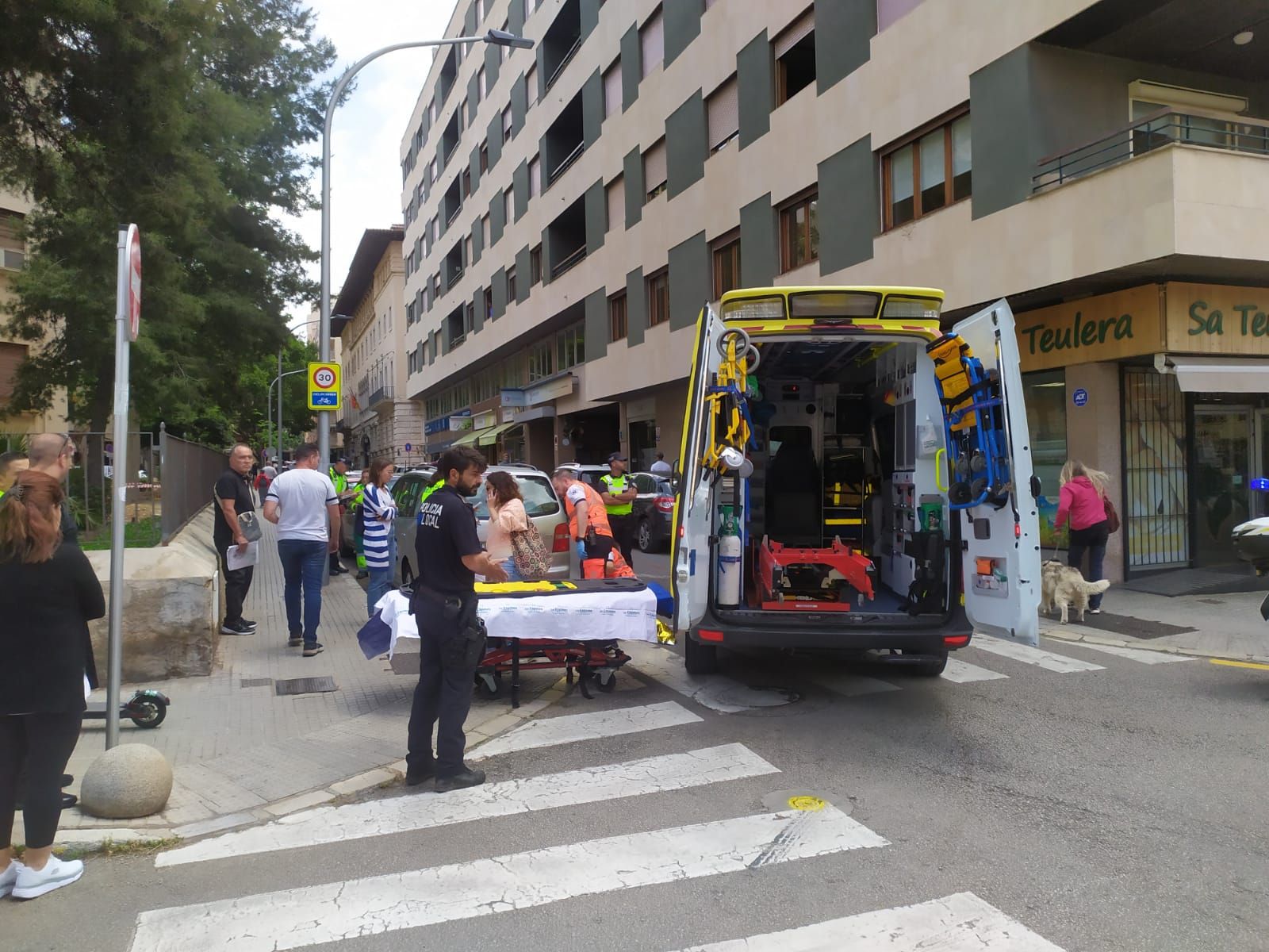 Un anciano, herido grave al ser atropellado en Palma