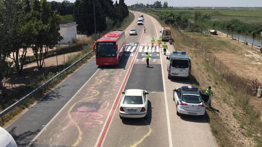 València exige a Conselleria que limite la velocidad al final de la autopista del Saler