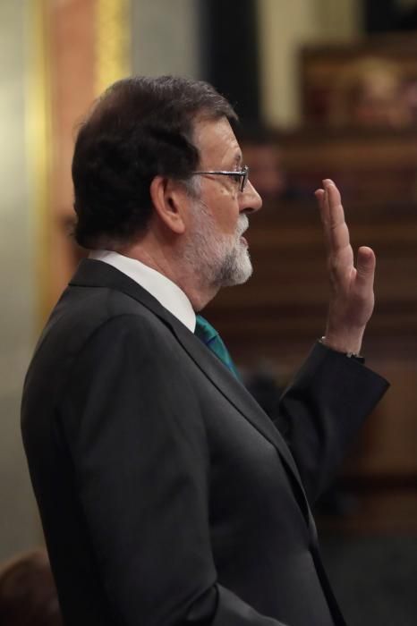 El Congreso celebra la moción de censura a Mariano Rajoy