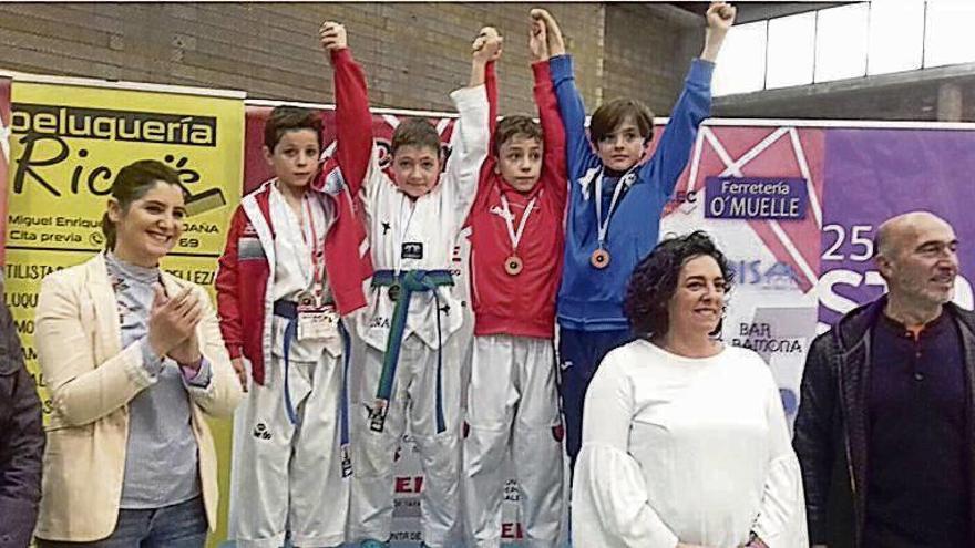 Kido Sport triunfa en el campeonato de taekwondo de Moaña