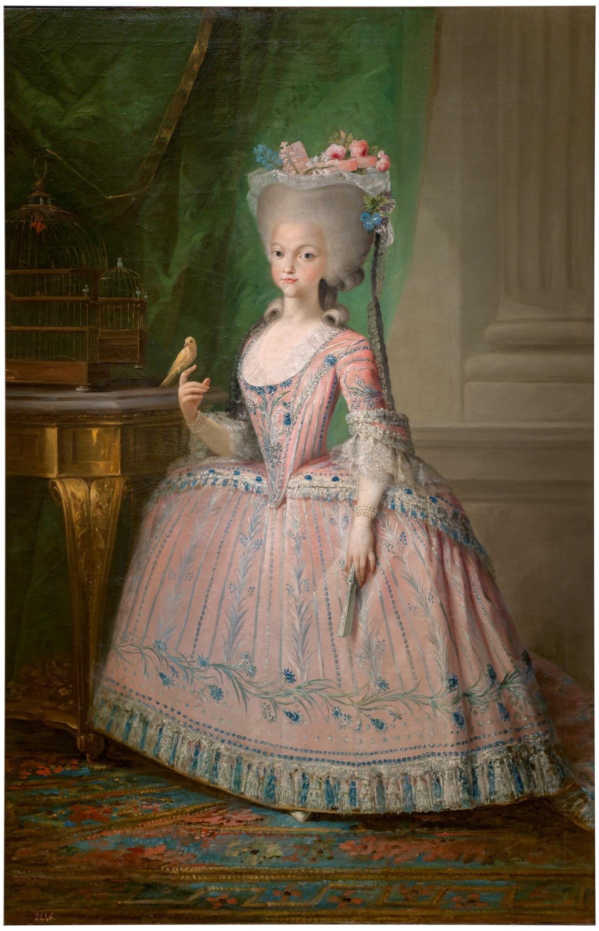 La infanta Carlota Joaquina retratada por Maella.