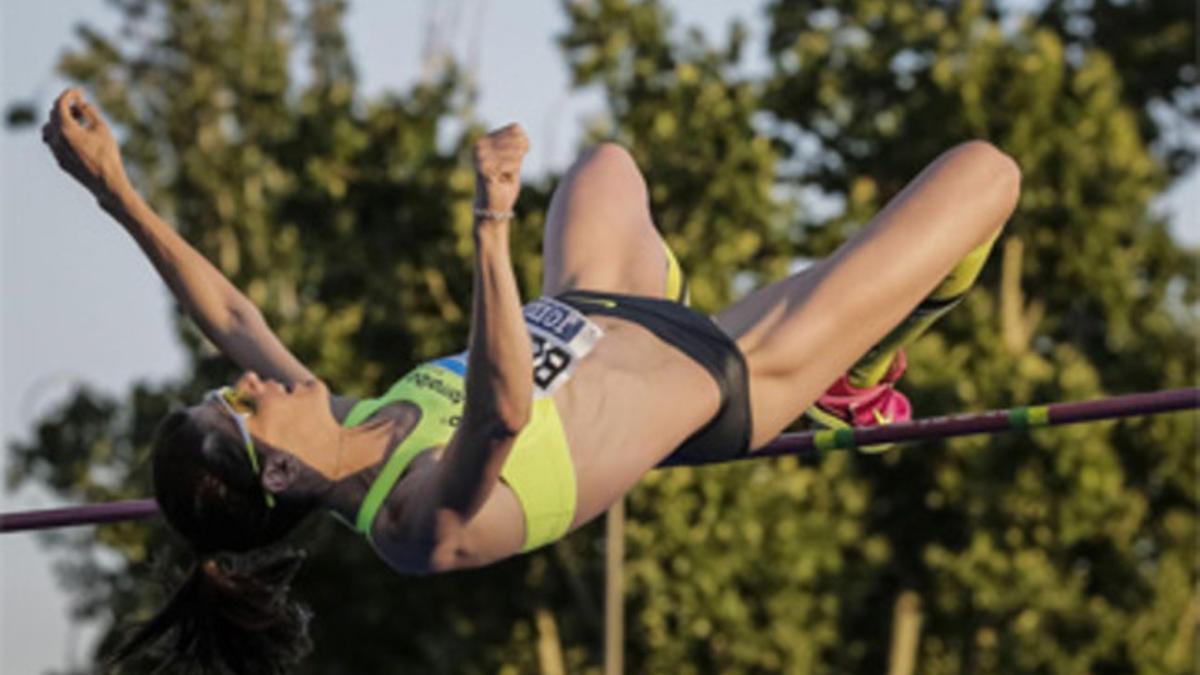 Ruth Beitia en la Liga Diamante