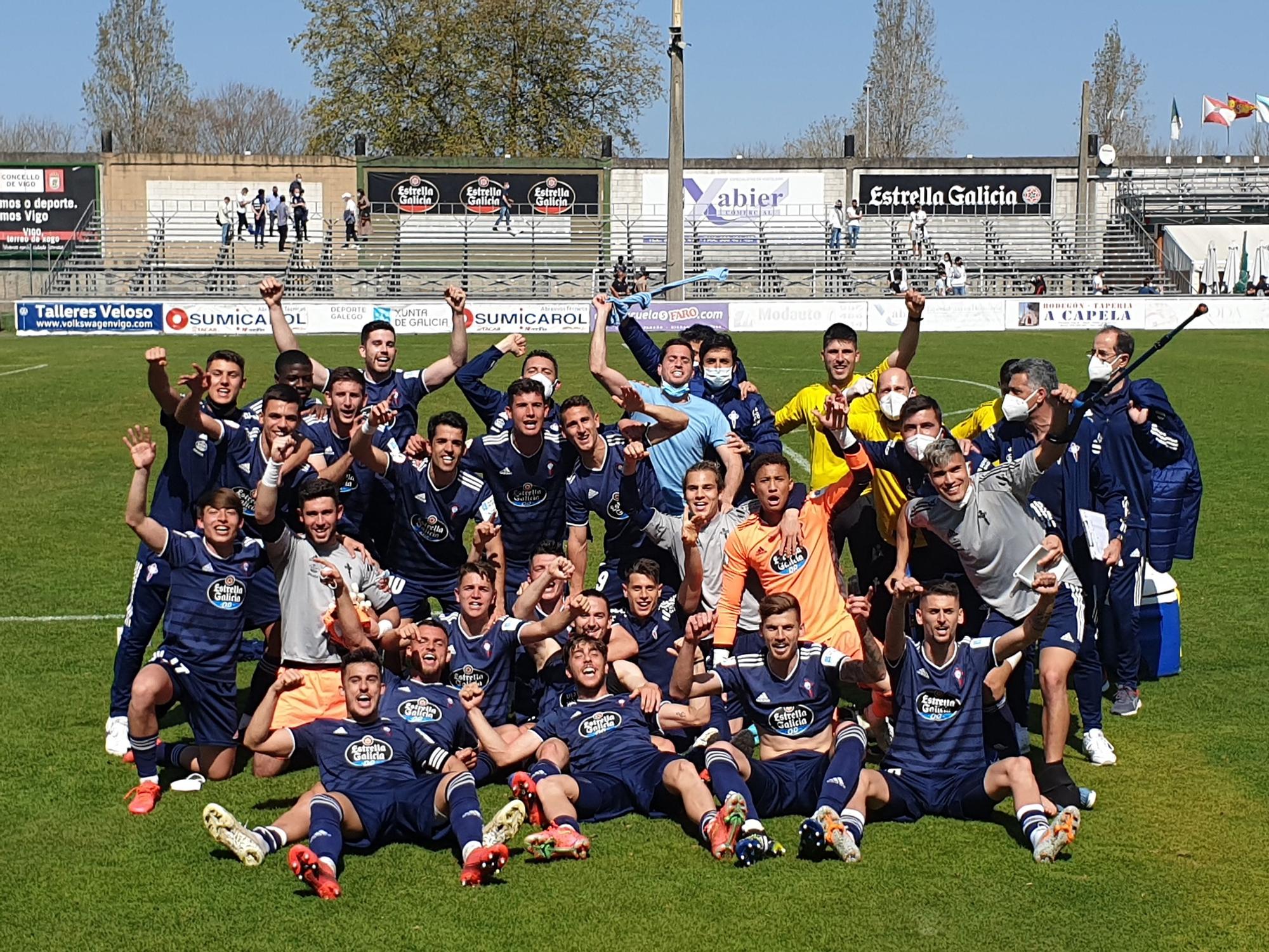 El Celta B se impone al Coruxo y se corona como campeón de grupo