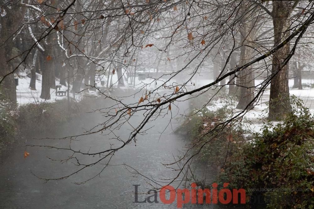 Nieve en las Fuentes del Marqués de Caravaca