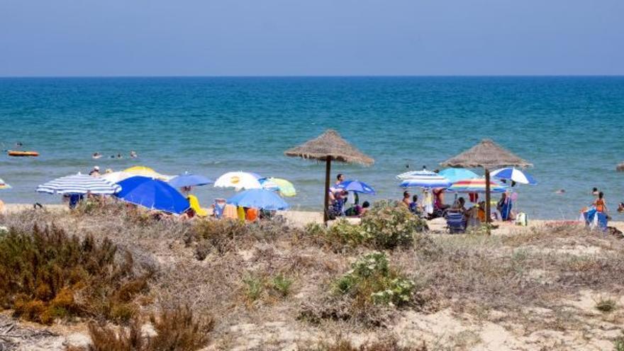 Guardamar de la Safor dispone de una playa de 600 metros de finas y doradas arenas.