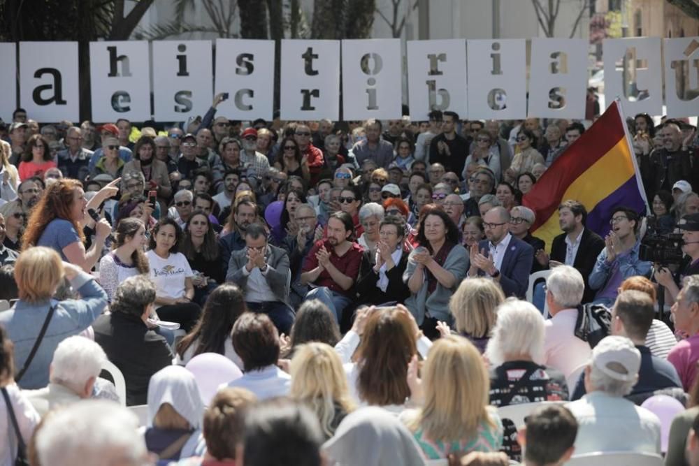 Pablo Iglesias protagoniza el acto central de Unidas Podemos en Mallorca