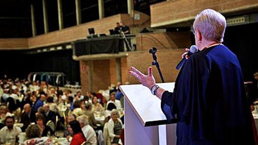 La presidenta d&#039;Oncolliga Girona, Lluïsa Ferrer, el divendres.