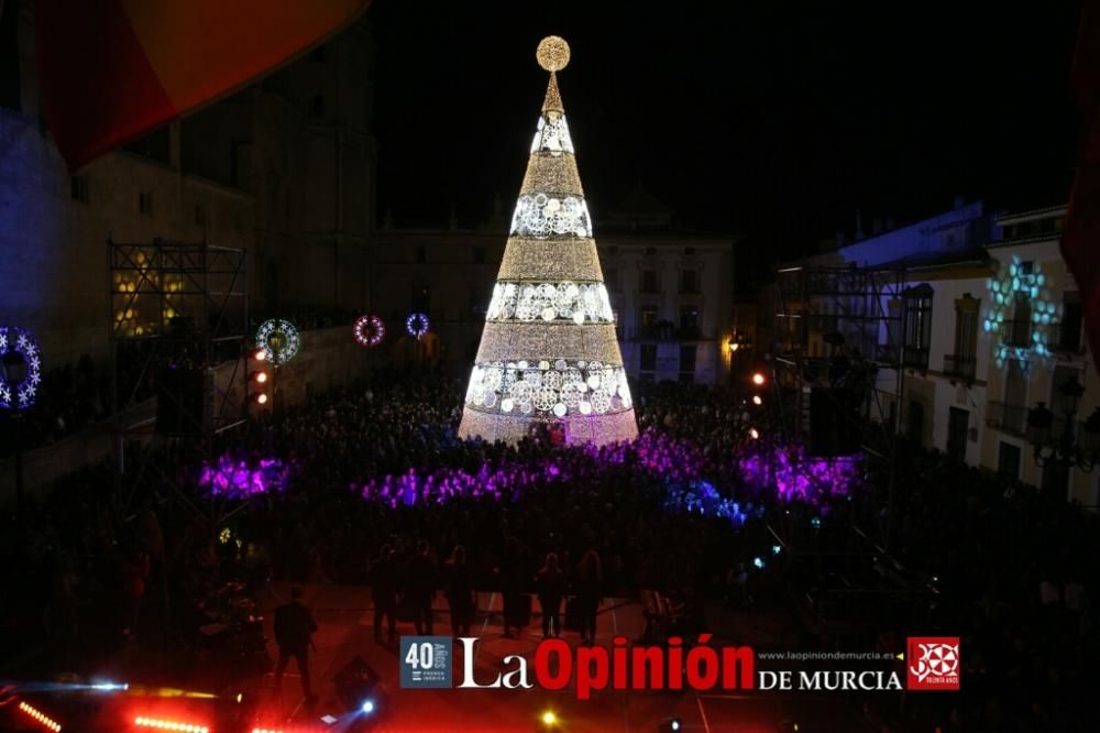 Encendido de luces de Navidad en Lorca