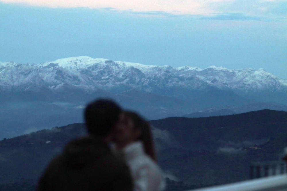 De fondo, la Sierra de las Nieves