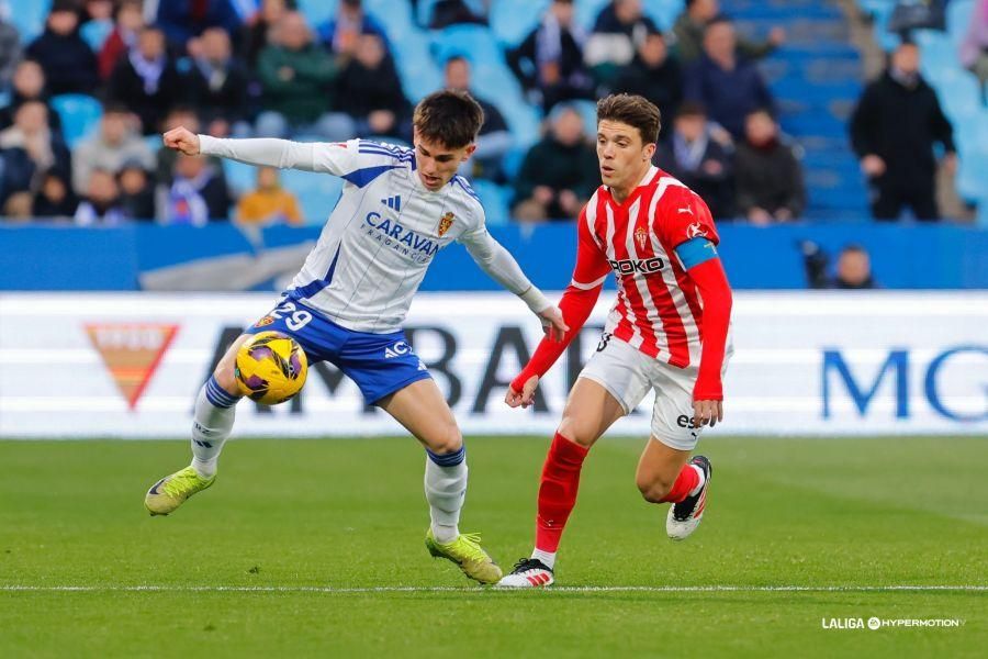 Así fue el partido entre el Sporting y el Zaragoza