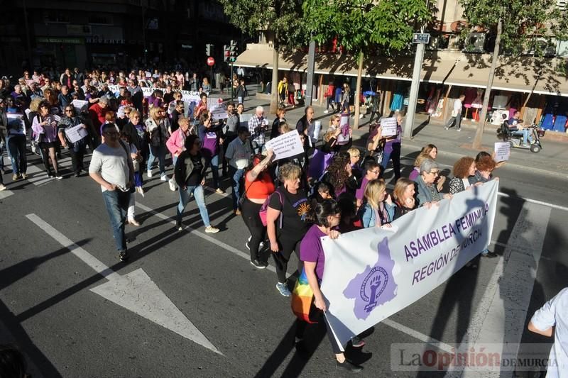 Manifestación contra la violencia patriarcal en Murcia