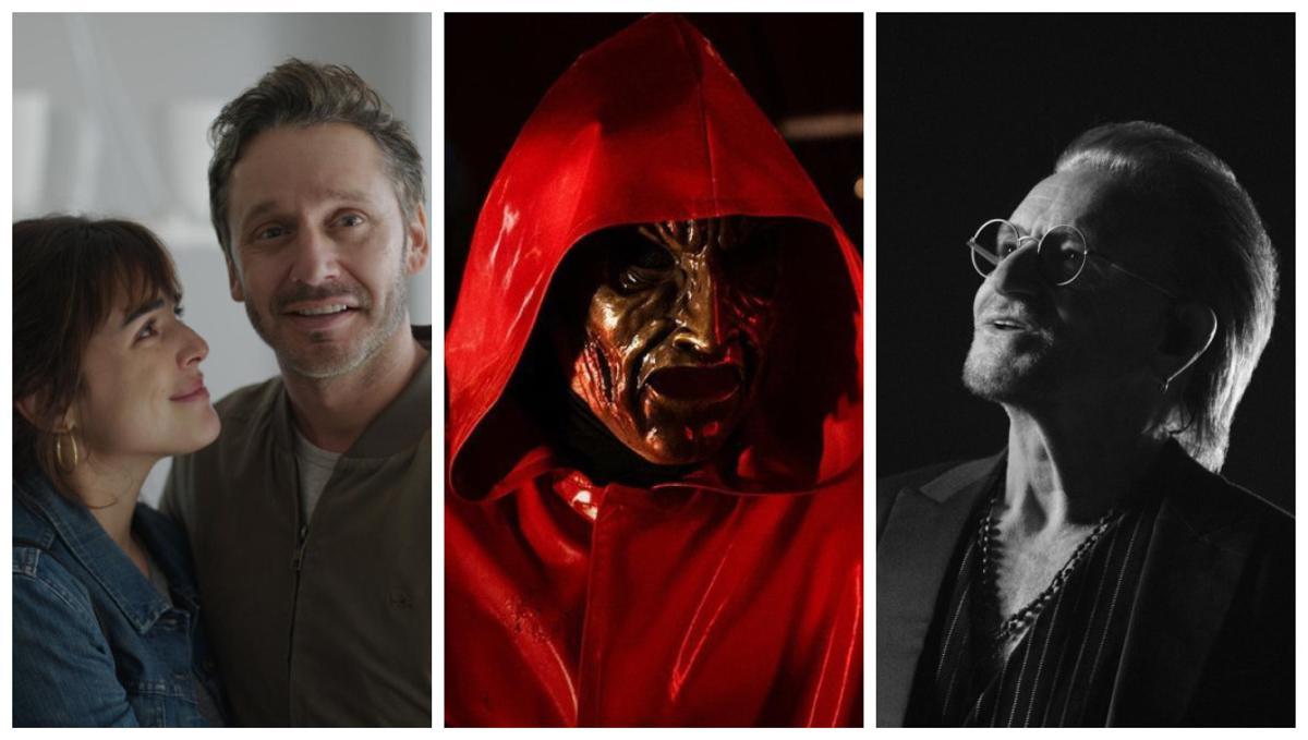 Fotogramas de El silencio de Marcos Tremmer, La calle del terror: la reina del baile y Bono: historias de Surrender. Fotogramas de El silencio de Marcos Tremmer, La calle del terror: la reina del baile y Bono: historias de Surrender.