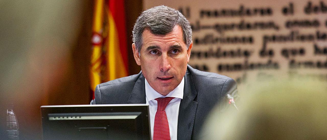 Rui Teixeira, ayer, durante su comparecencia en el Senado.