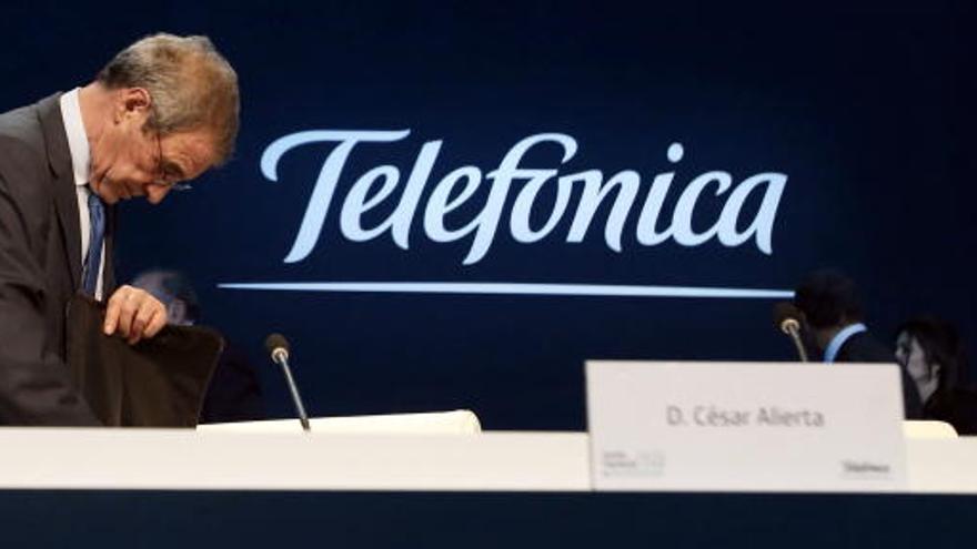 El presidente de Telefónica, César Alierta.