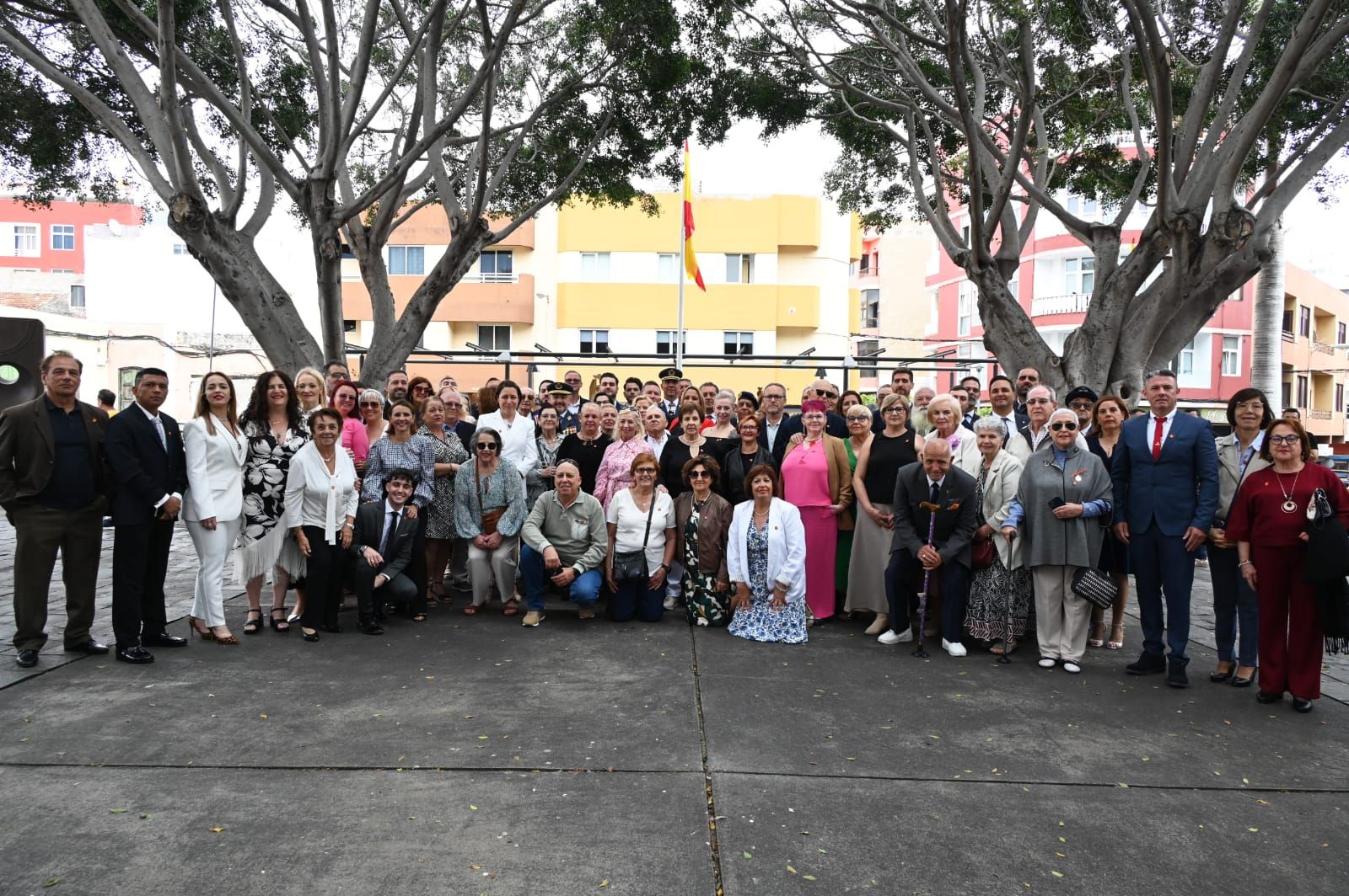 Jura de bandera de 82 civiles en el parque Franchy Roca de Telde