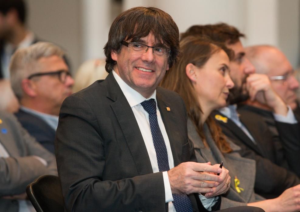 Puigdemont a l'acte de Brussel·les