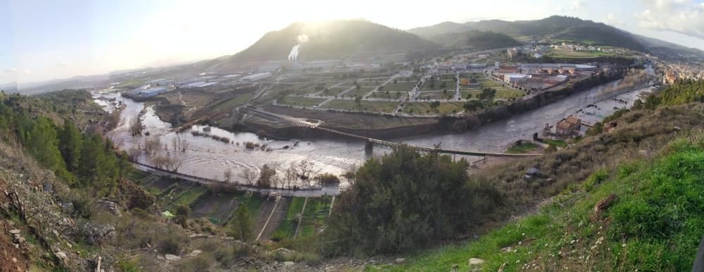 L'efecte del temporal a Sallent