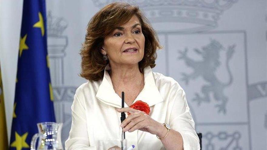 Carmen Calvo: &quot;Toca explorar otras situaciones para evitar elecciones&quot;