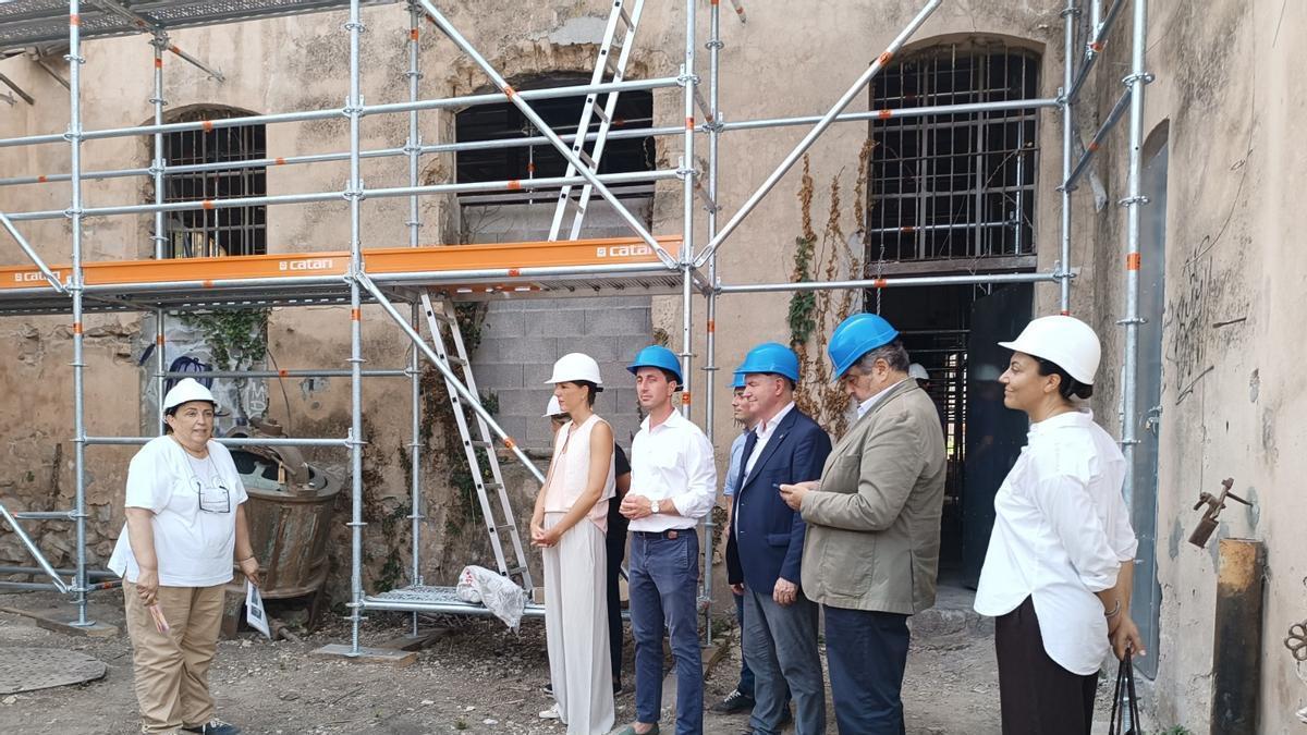 Las imágenes de las obras de emergencia en la Fàbrica Nova de Sóller