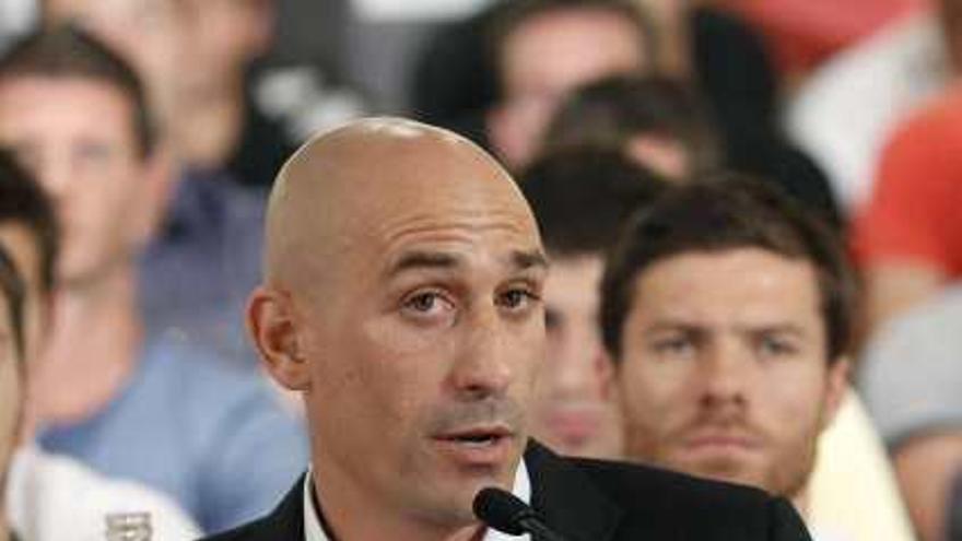 Rubiales, en una conferencia de prensa de hace unos meses.