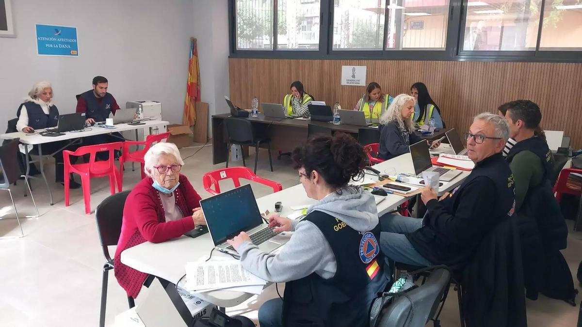 El ayuntamiento habilitó el centro multiusos para ofrecer asistencia a los vecinos.