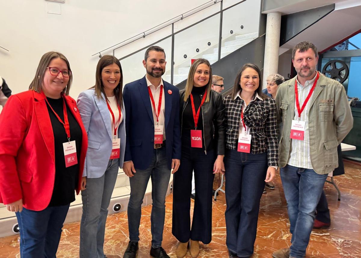 Ruth Sanz, María Jiménez, Samuel Falomir, Tania Baños, Merche Galí y Joan Morales, en el congreso.