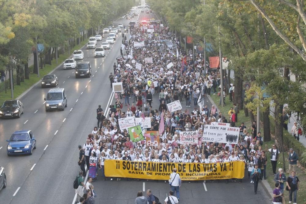 Manifestación contra el muro de Murcia en Madrid