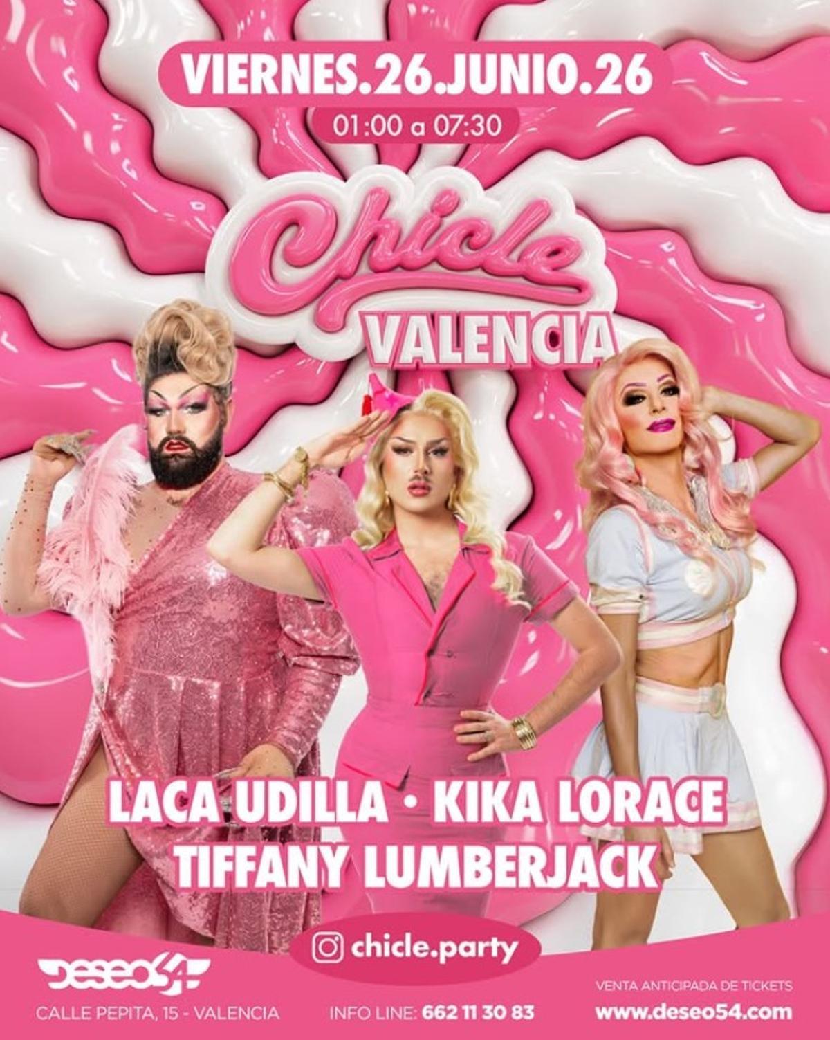 La fiesta Chicle aterriza por primera vez en València.