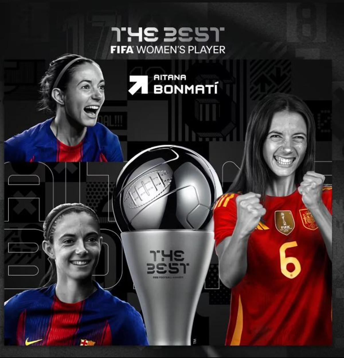 Aitana Bonmatí gana su tercer The Best