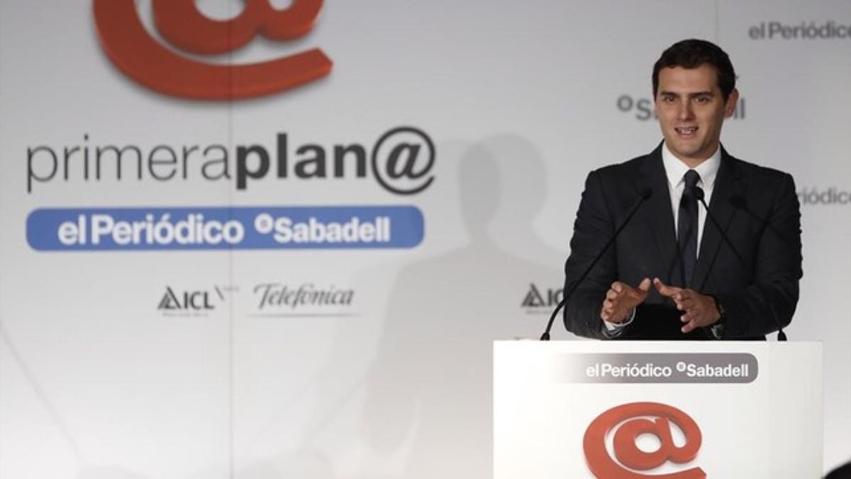 Albert Rivera, en el foro Primera Plan@